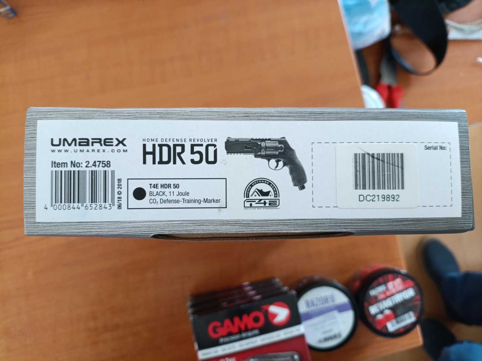 Въздушен револвер за самозащита Umarex T4E HDR 50