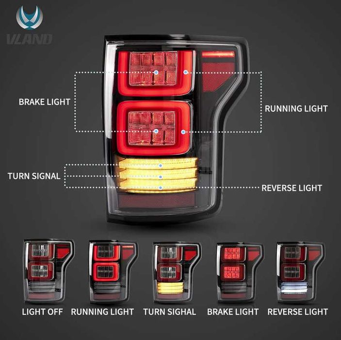 Комплект Тунинг стопове Ford F150 2015+ жълт мигач