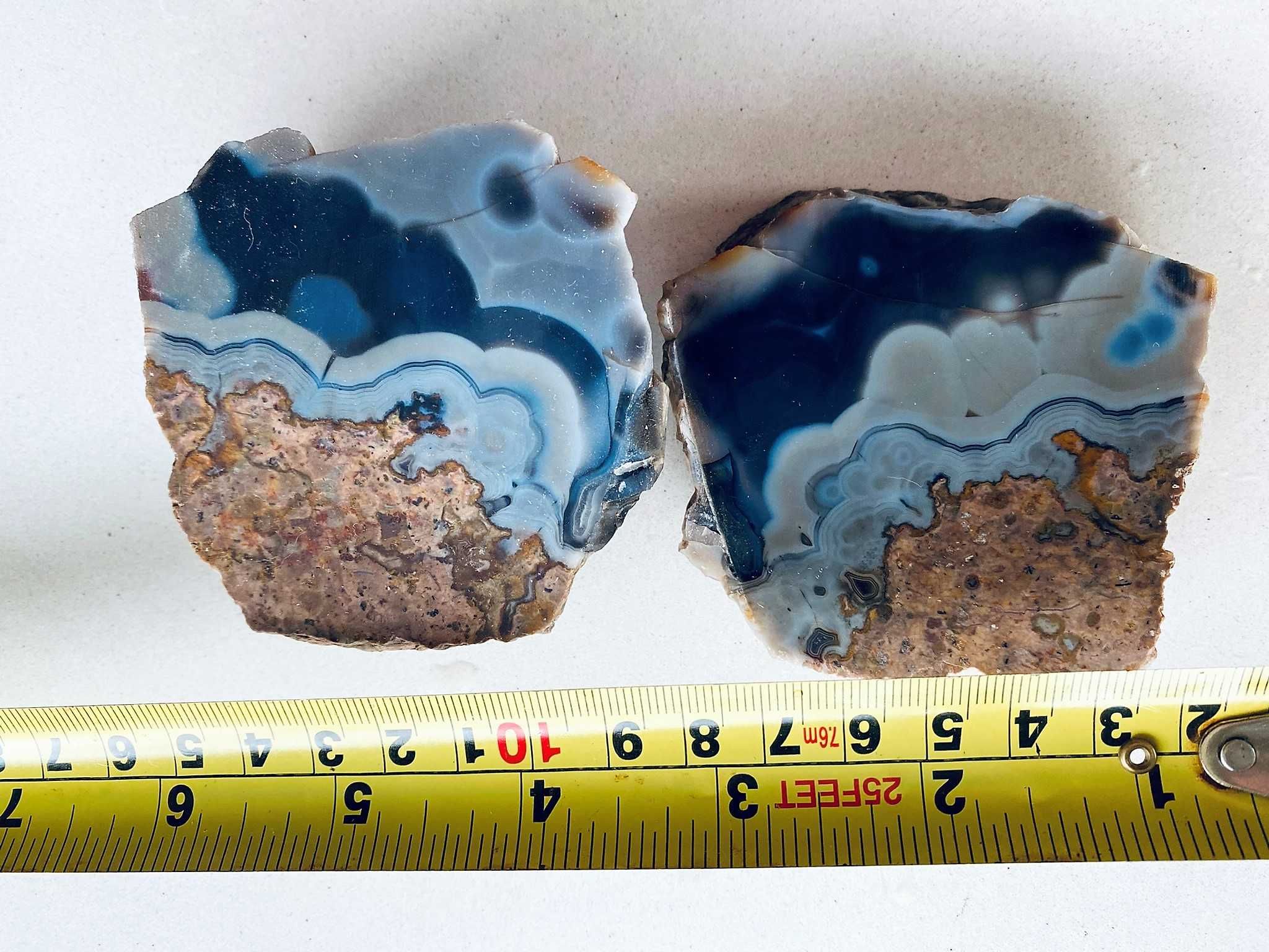 Agate geode Turcia  - 3 piese