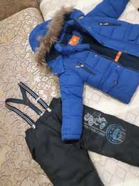 Куртка и штаны зимняя двойка на мальчика 3/4 годика