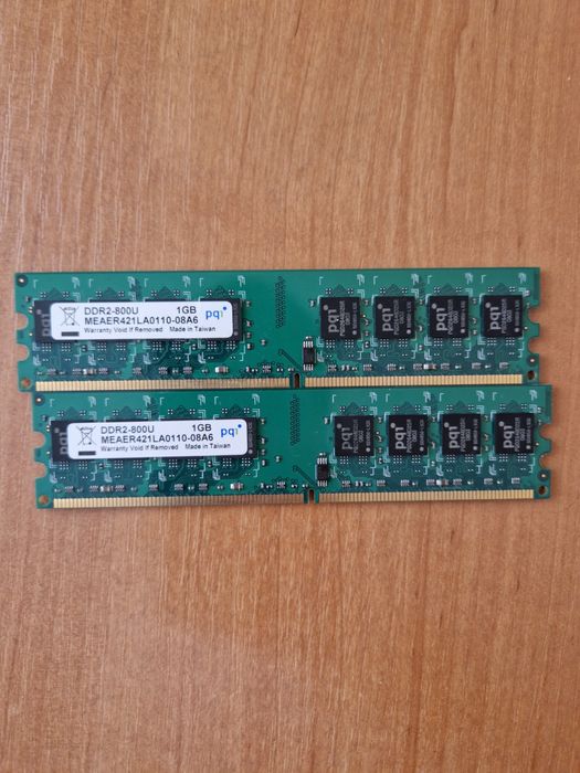 Оперативная память ddr2 1гб 2 плашки