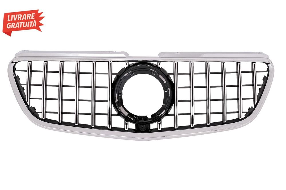 Grila Centrala Mercedes Vito (W447) (2020-up) GTR Panamericana Design Negru Crom- livrare gratuita