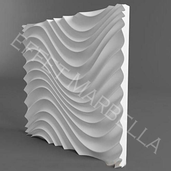 Декоративни 3D панели - 3д гипсови панели, облицовки за стени  0023