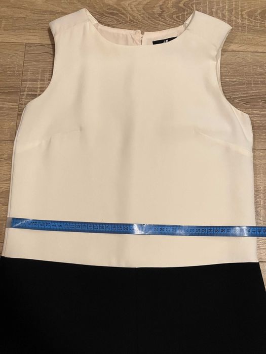 Rochie clasica alb negru H&M 34