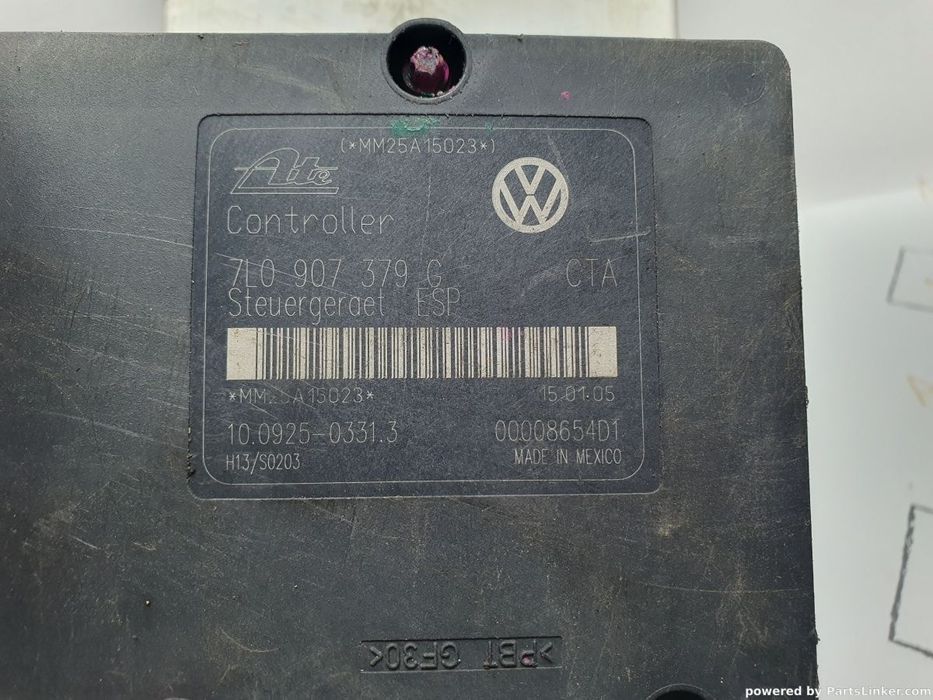 Modul pompa ABS VOLKSWAGEN TOUAREG (7LA, 7L6, 7L7) [ 2002 - 2013 ] R5 TDI (BAC, BPE) 128KW|174HP ATE 10.0925-0331.3  OEM 7L0907379G / 7L0614111H