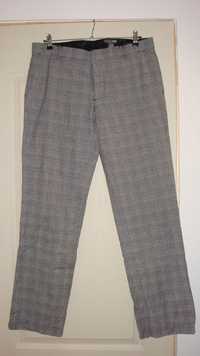 Pantaloni bărbat gri în carouri, H&M, marimea 52, talie 92 cm