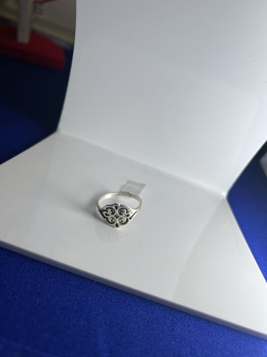 Кольцо серебро ручная работа 18,8 рр