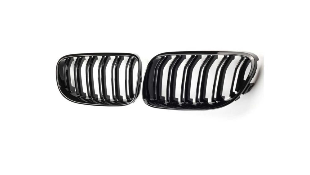 Set 2 grile duble, negru lucios, M Design pentru BMW E92 Facelift