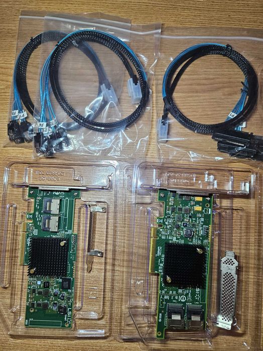 Controller SAS LSI PCIE 3.0 + cabluri SAS SATA (server / desktop)