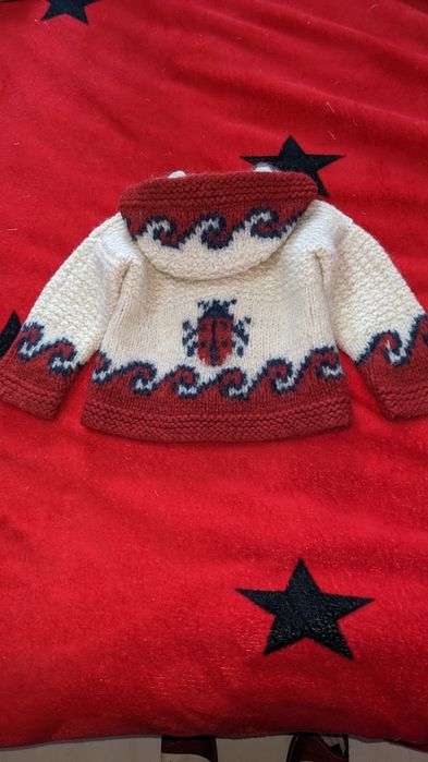 Hanorac buburuză fetițe 12-18 luni