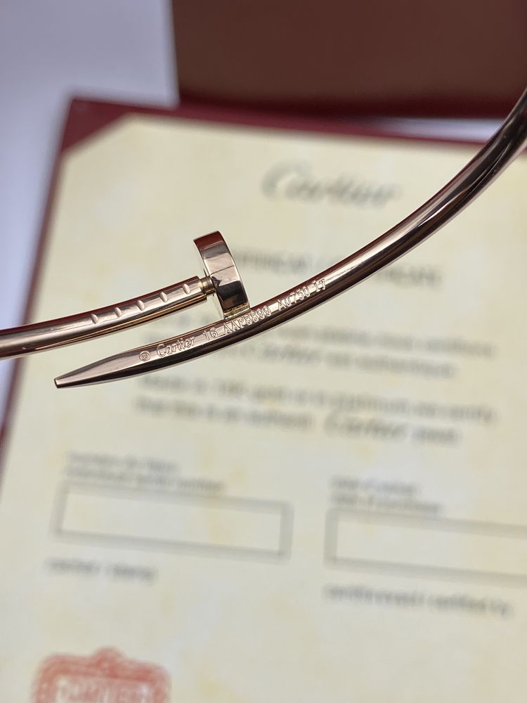 Brățară Cartier Juste un Clou Small 16 Rose Gold 750 cu cutie