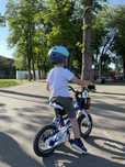 Bicicleta copii 2-4 ani, 12 inch Albasta, frane pe disc, roti ajutatoa