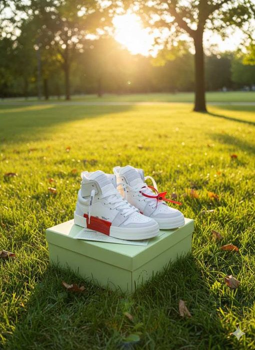 Adidasi OFF White Court 3.0 - Adidasi Piele Naturala - Premium