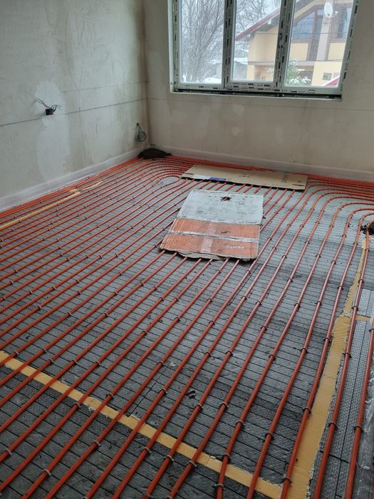 Executam incalzire prin pardoseala(materiale+ manopera)