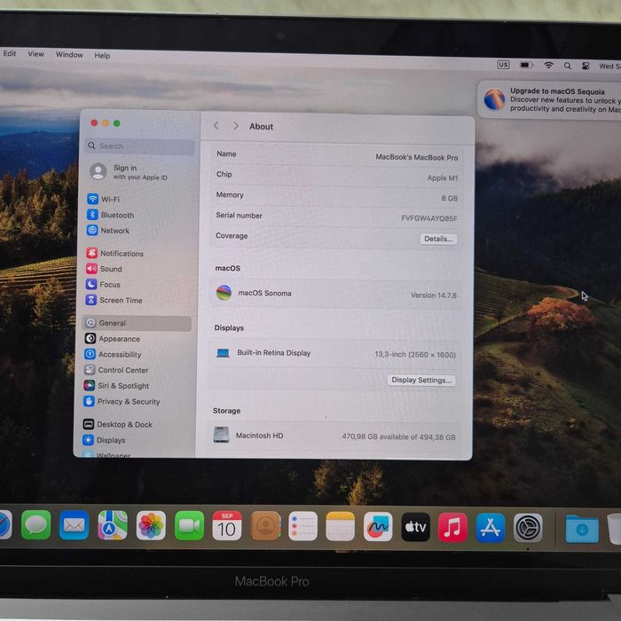 Laptop Apple MacBook Pro M1 512gb 2021 Silver cu Touchbar Zeus 32713