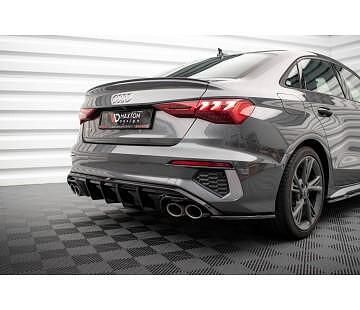 Дифузьор за задна броня maxton design за audi s3 8y (2020-)