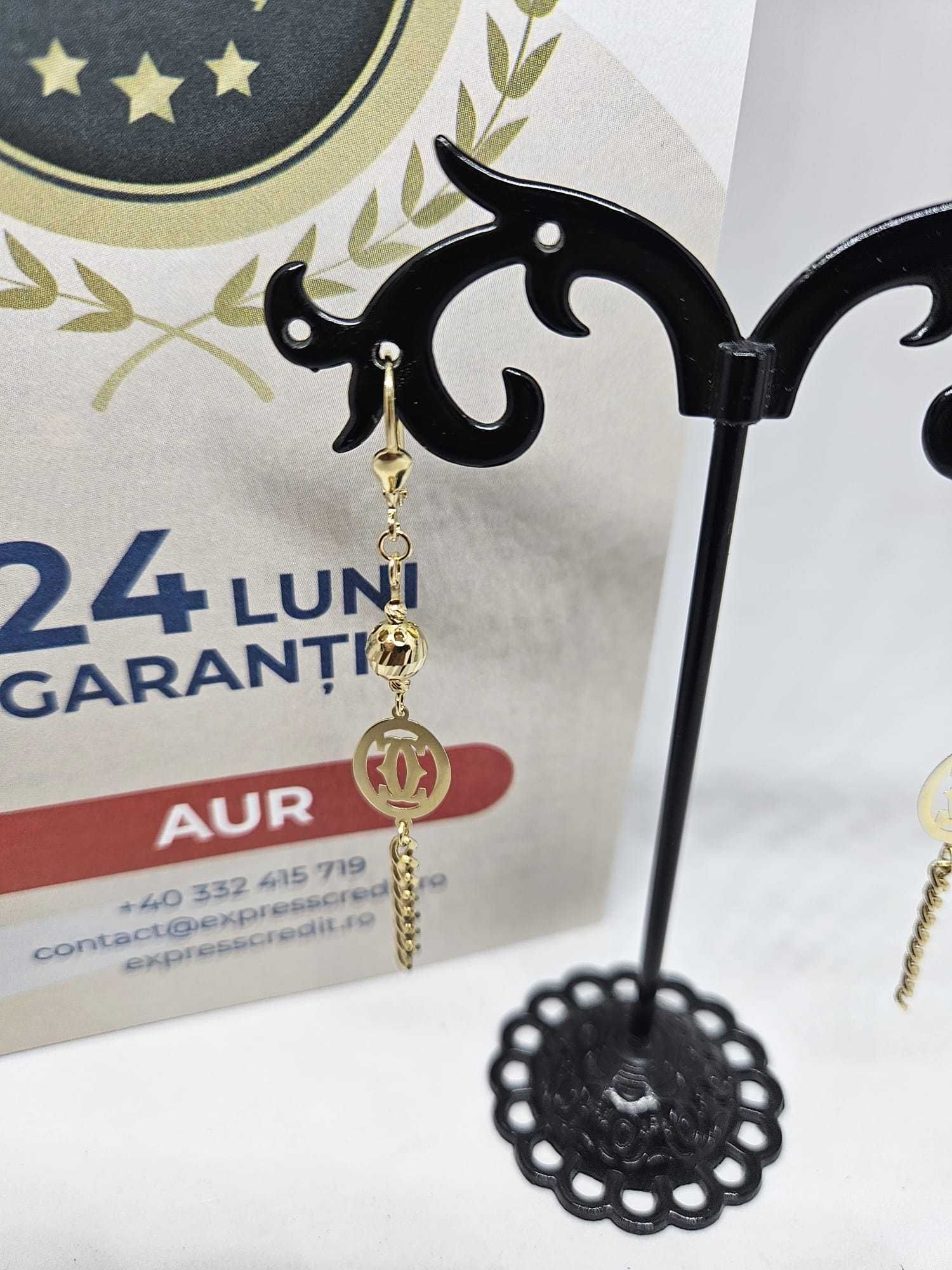 Cercei aur 14K 2.98gr ( Ag1 Alexandru b51085.2 ) *Garantie 2 ani