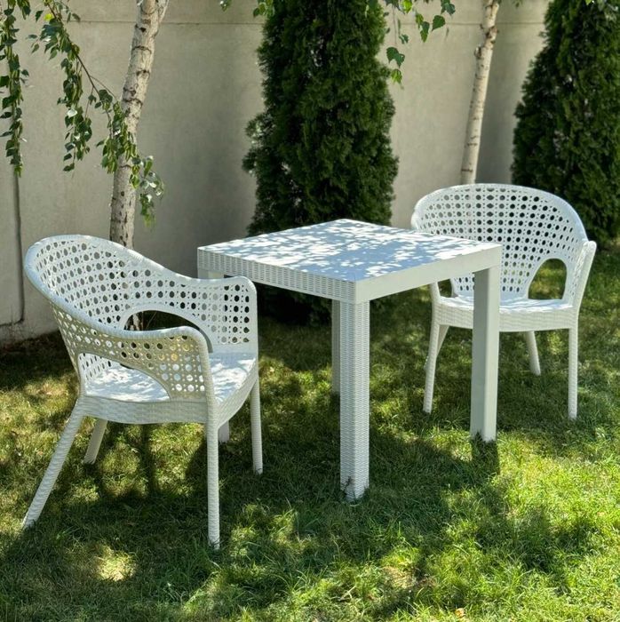 Scaun pentru terasa model Iris (culoare gri sau alb)