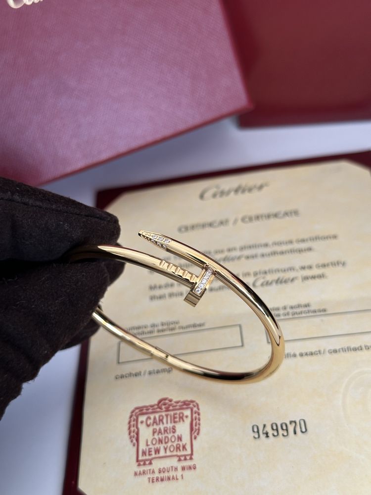 Brățară Cartier Juste un Clou 19 Gold 750 Diamond cu Cutie