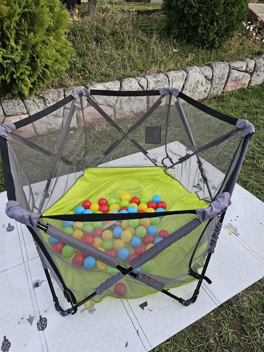 Сгъваема кошара за игра Lionelo Noor Green Infant Pop N Play