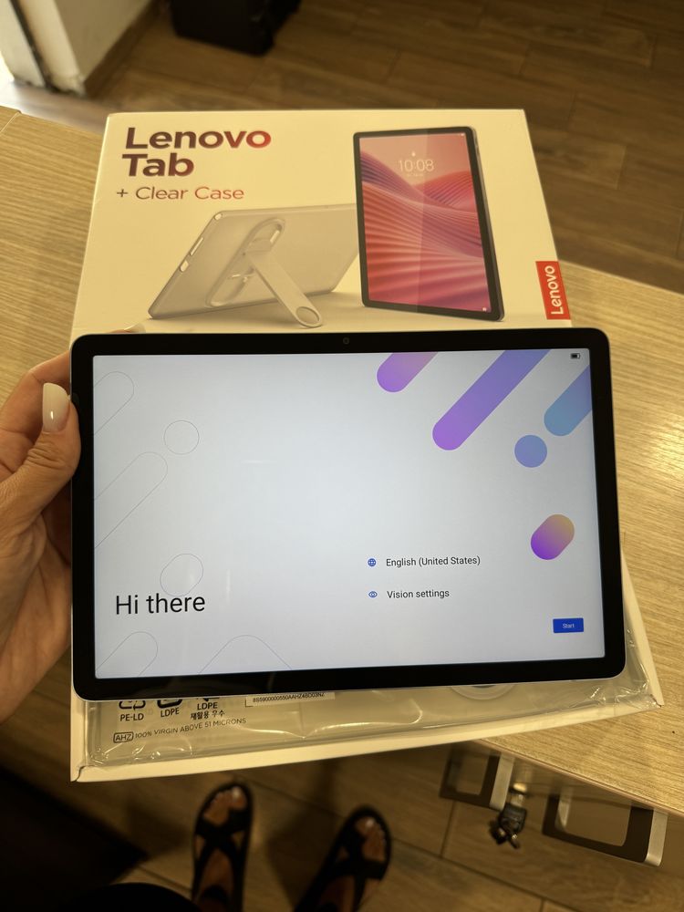 Tableta Lenovo Tab, 4GB RAM, 64GB, Polar Blue + Clear Case, NOUA!