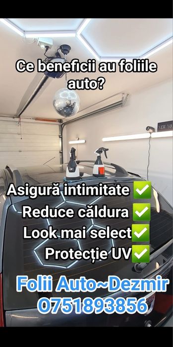 Folii auto omologate marca SolarZone / Suntek- 7 ani garanție / Uv 99%