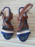 Sandale dama din material blugi