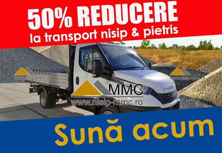 Nisip & pietriș cu 50% REDUCERE la transport. Sună acum! București, S3