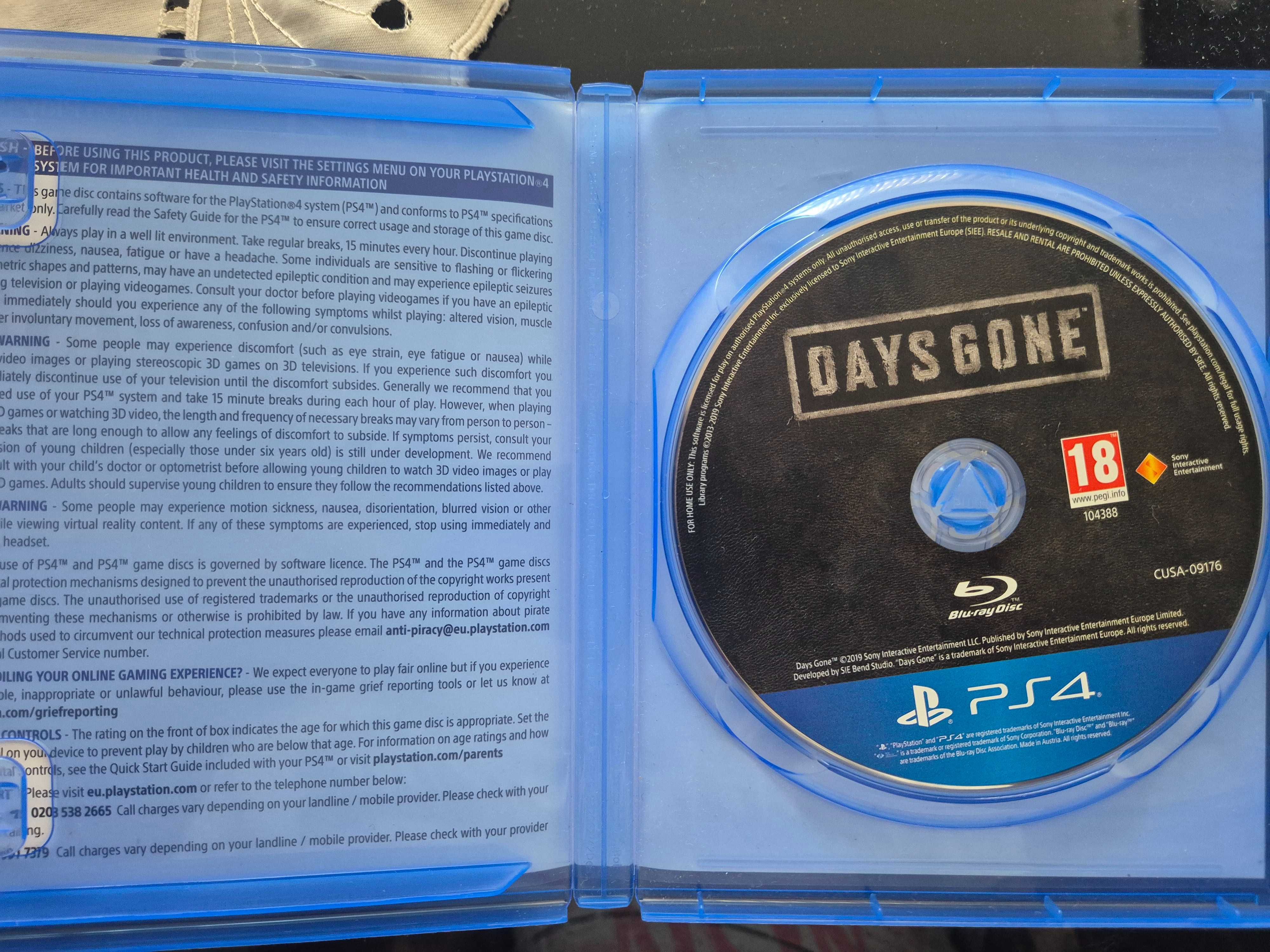 Days Gone Plastation 4 Game