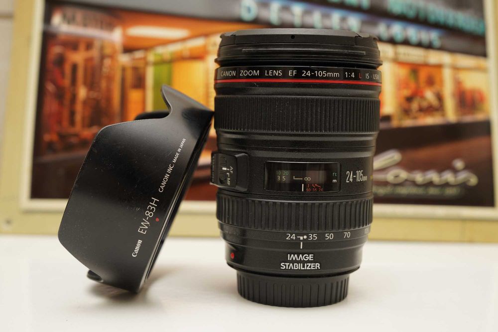 Vand Obiectiv Canon EF 24-105mm + Parasolar