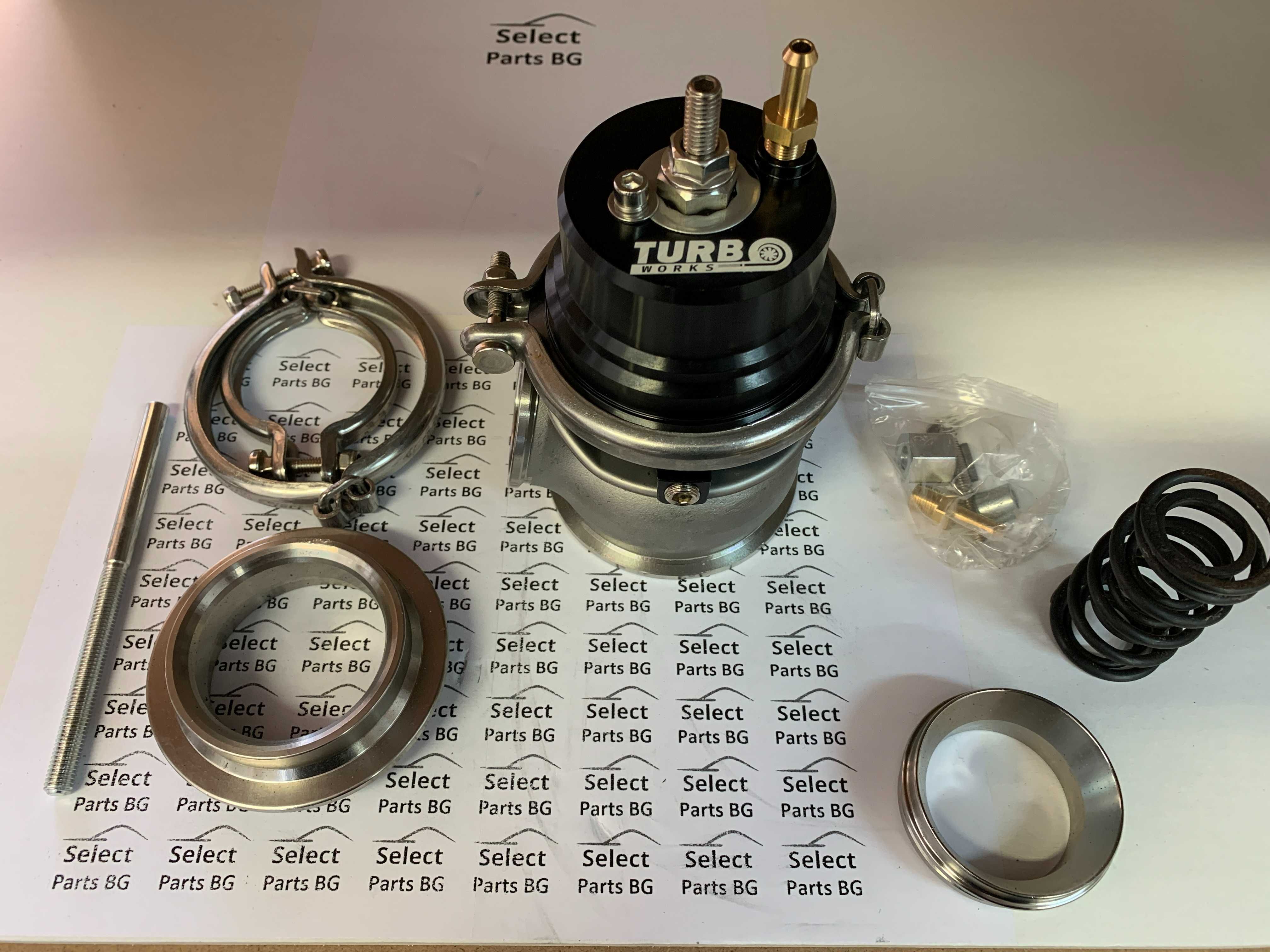 TurboWorks външен WasteGate Уейст гейт 60mm 1.6 Bar V-Band черен