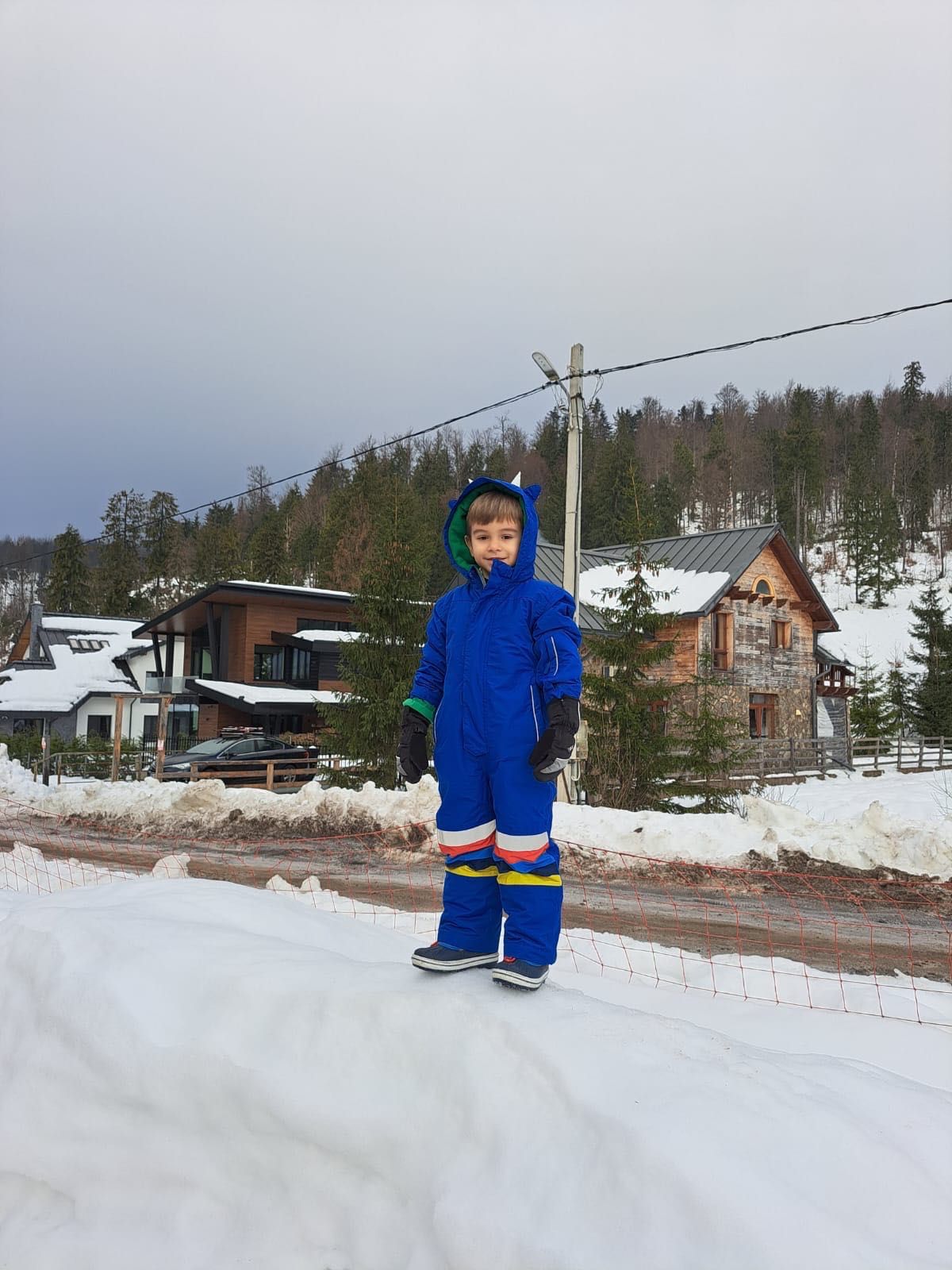 Salopetă Ski/ Costum Ski Copii reflectorizant