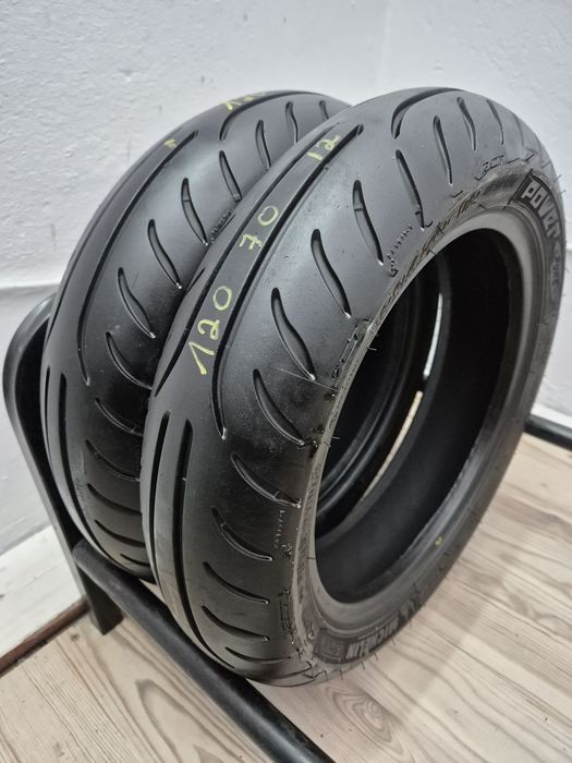 Set anvelope moto 120 70 12 cu 120 70 12 Michelin power pure