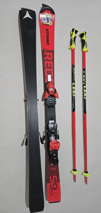 Atomic redster S9 FIS 124 cm / leki word cup 100 cm