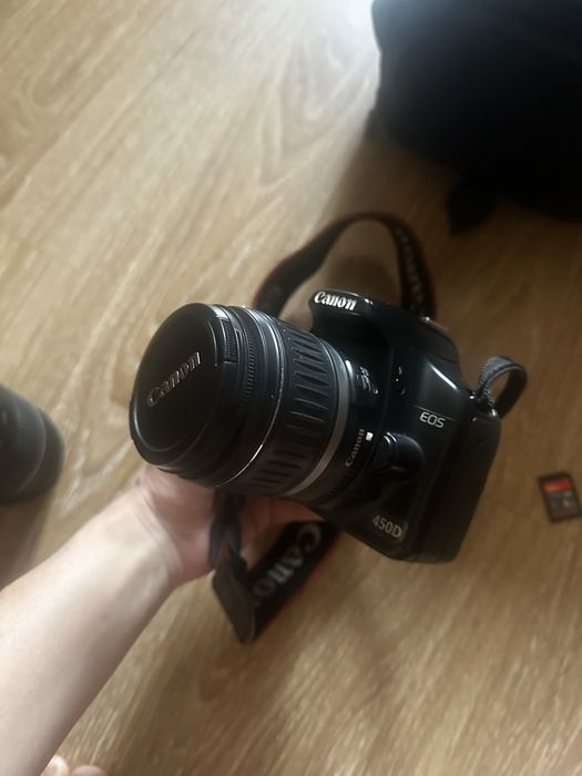 Продам canon 450d + дополнительный объектив