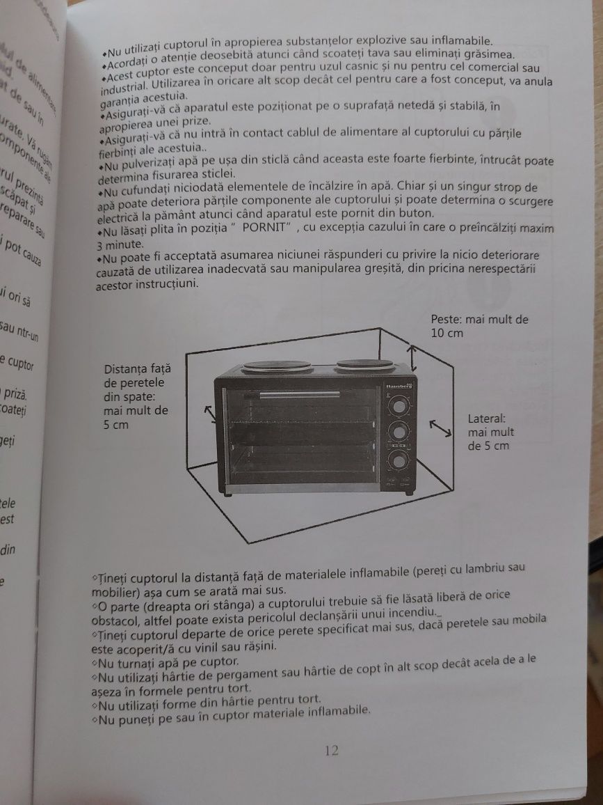 Cuptor electric cu plita