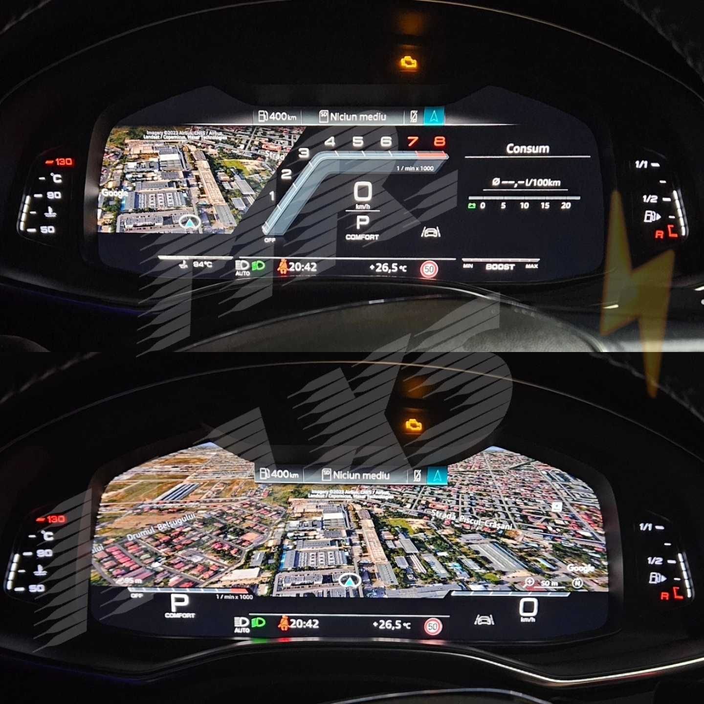 Activare afisaj sport layout Virtual Cockpit Audi TT A3 A4 A5 Q2 Q5 Q7