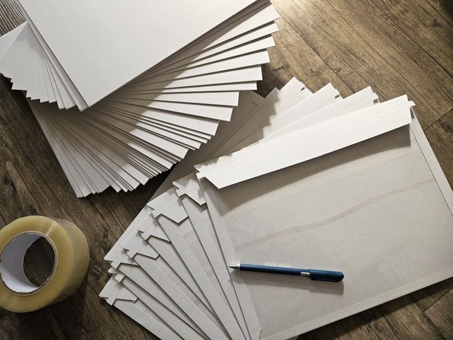 Курьерский (почтовый) конверт, с карманом! Картонный конверт!