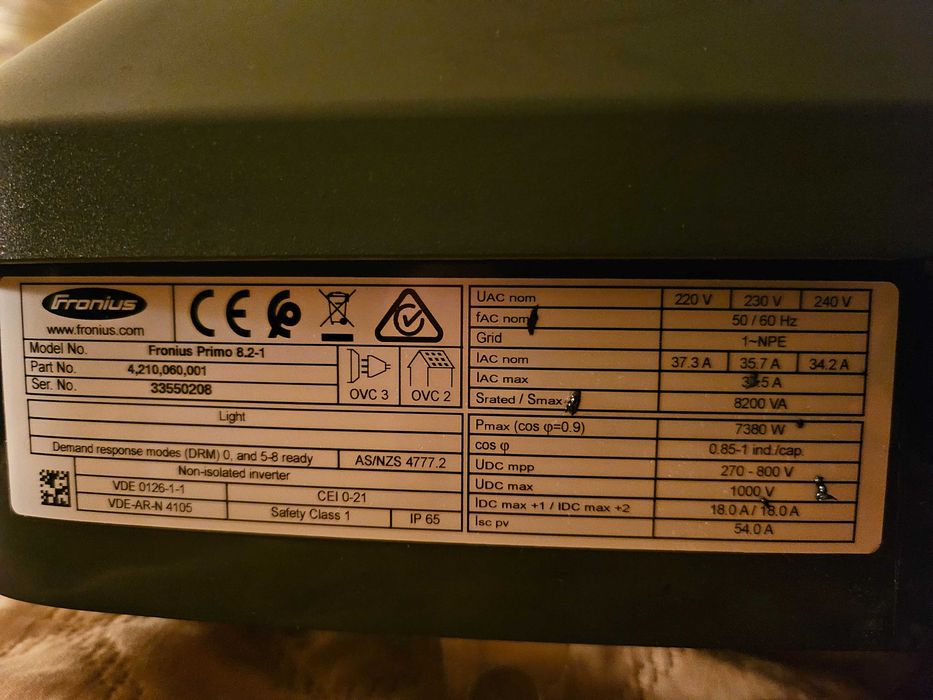 Invertor Fronius Primo 8.2-1