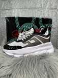 Versace Chain Reaction White Black Alb Negru Cutie