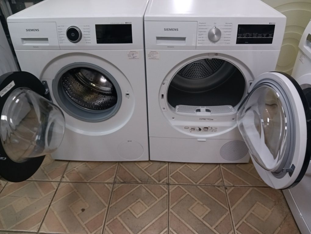 Комплект пералня и сушилня с термопомпа Сименс Siemens IQ 500 A+++ 8кг