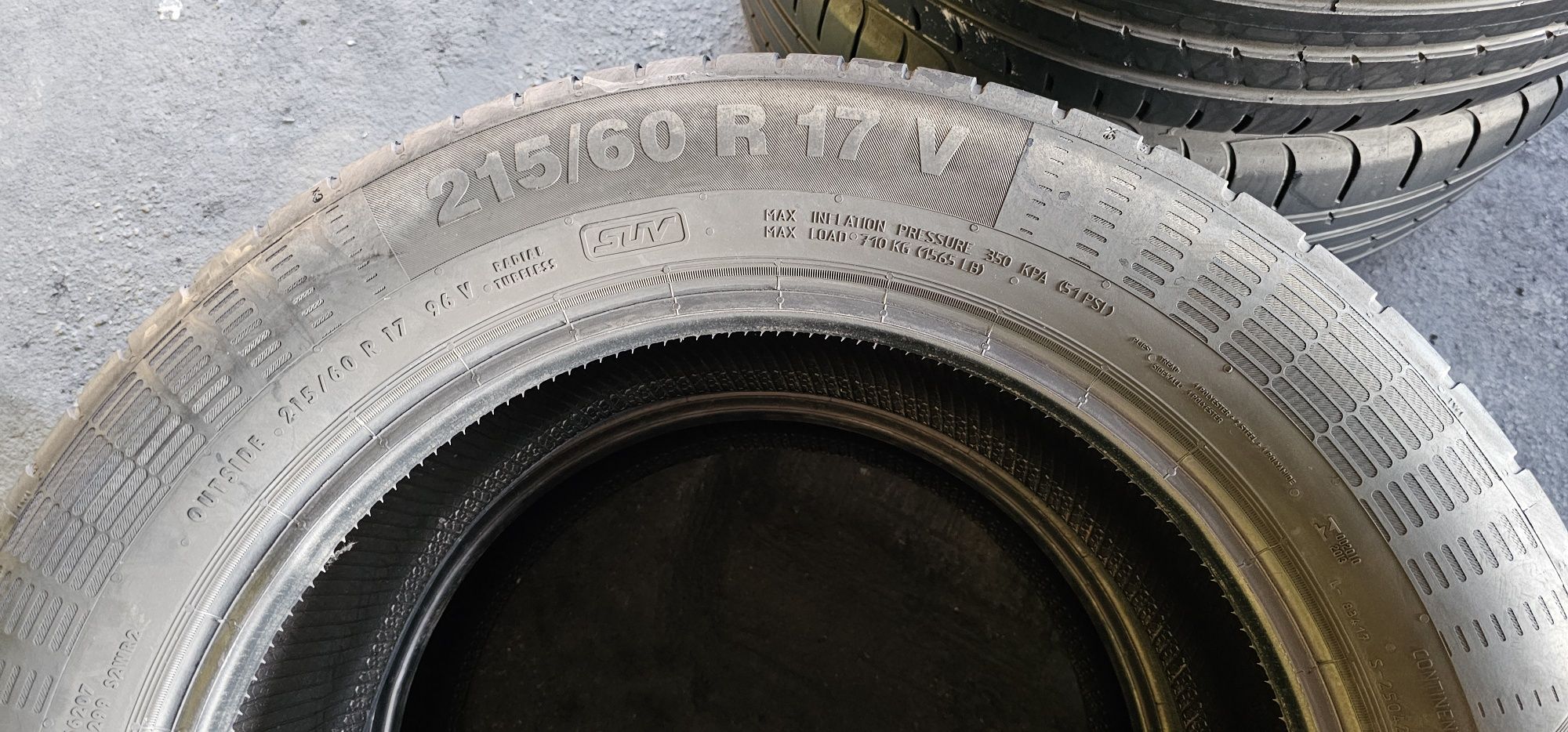 215 60 R 17 Continental vară