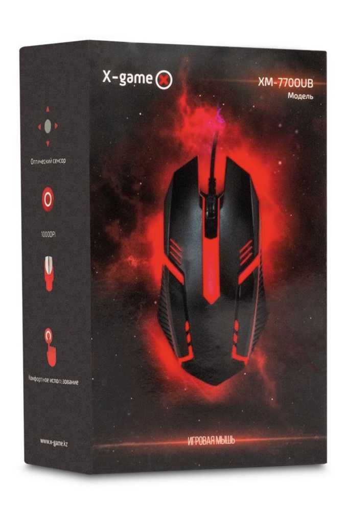 Мышь X-Game XM-7700UB, Black, USB RGB