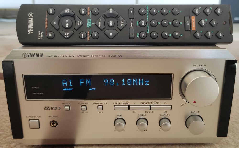 Amplif YAMAHA RX-E100 Pianocraft, Bluetooth, cu Boxe Yamaha NX E-400
