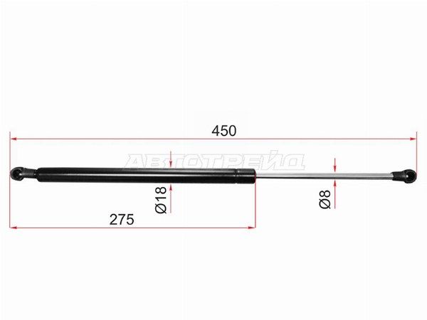 Амортизатор крышки багажника Toyota Corolla