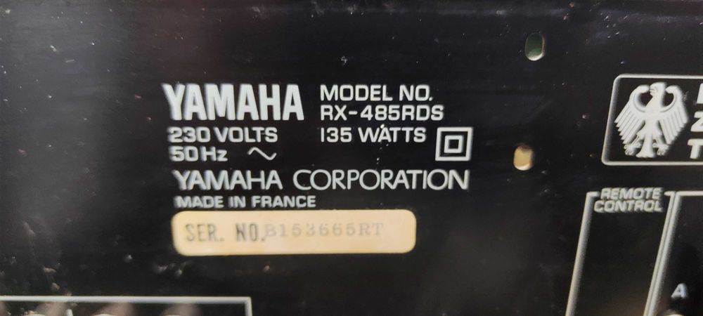 Amplificator Audio Yamaha RX-485RDS Statie Audio Amplituner Audio