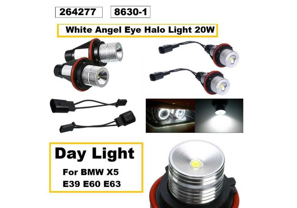 LED крушки за ангелски очи к-т BMW Е39 Е60 Х5