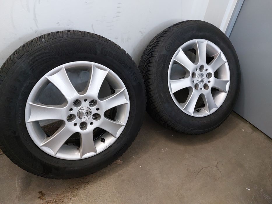 Set Jante VW 5x112 6.0jx15H2 Et45 echipate Conti Iarnă M+S 195 65 15