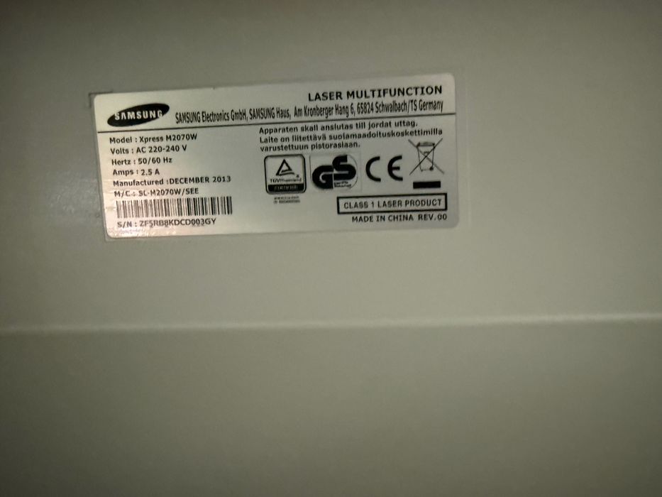 Мултифункционален  принтер SAMSUNG  М2070W Wi-Fi