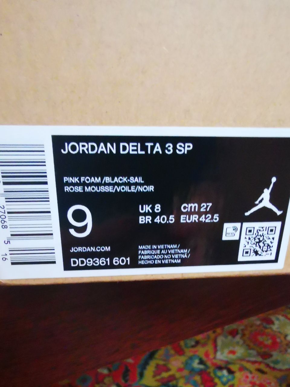 Jordan delta 3 sp со скидкой из Америки!